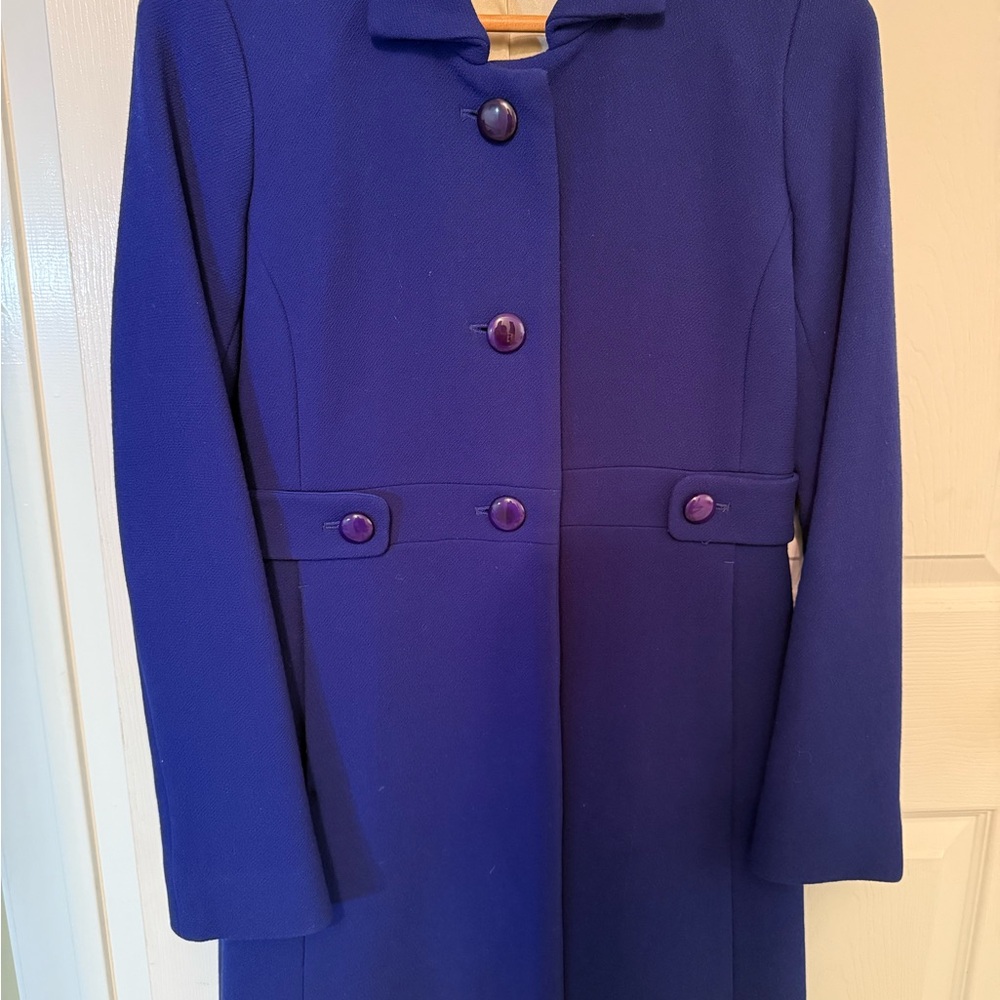J. Crew Women's Royal Blue Trench Coat